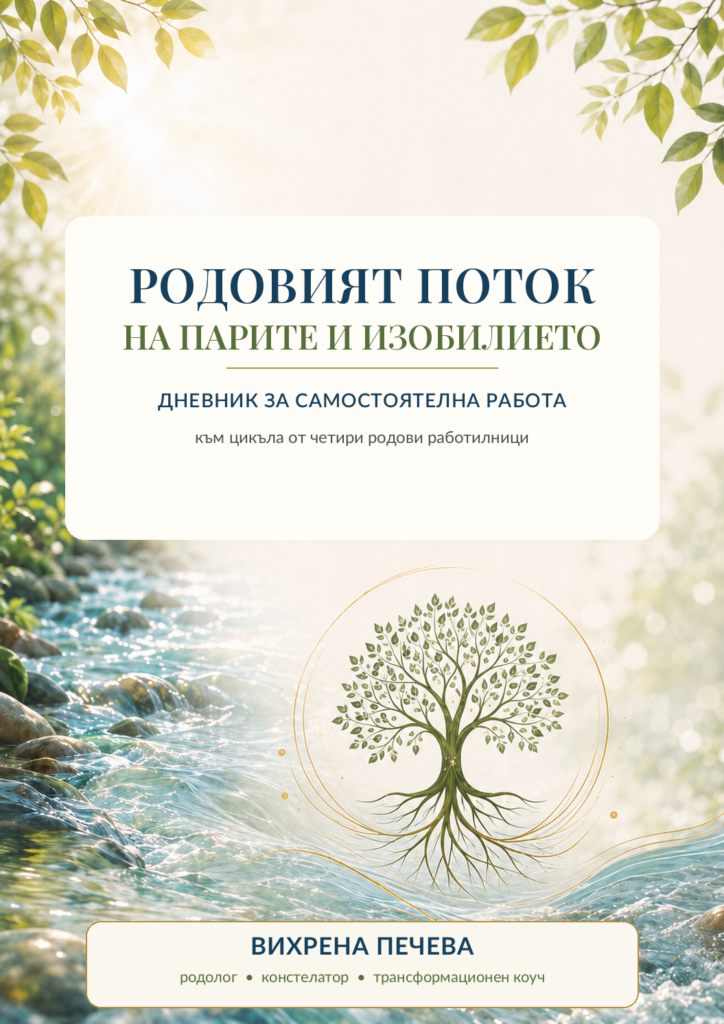 Корица на Дневника „Родовият Поток на Парите и Изобилието“